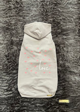 Charger l'image dans la galerie, Chandail  long à capuche - Light gray & Love