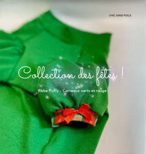 Puffy Dress - Red and Green Checks