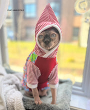 Load image into Gallery viewer, Long Hooded Sweater - Naughty Elf