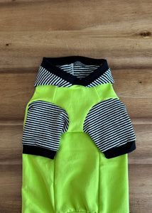Long Hooded Sweater - Charcoal Striped