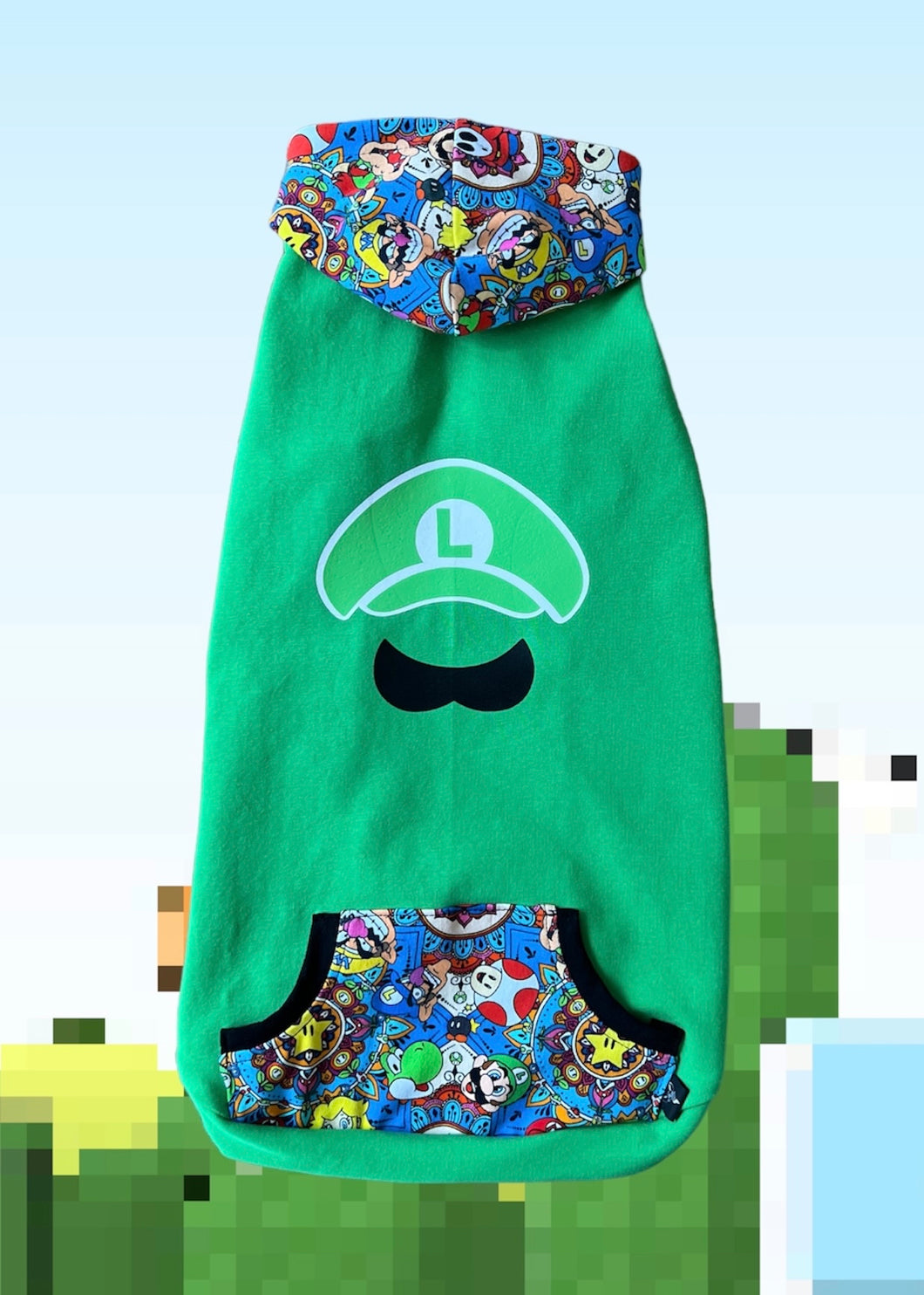 Long Hooded Sweater - L