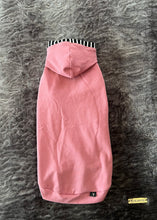 Charger l&#39;image dans la galerie, Chandail long à capuche Henley - Bois de rose &amp; rayé