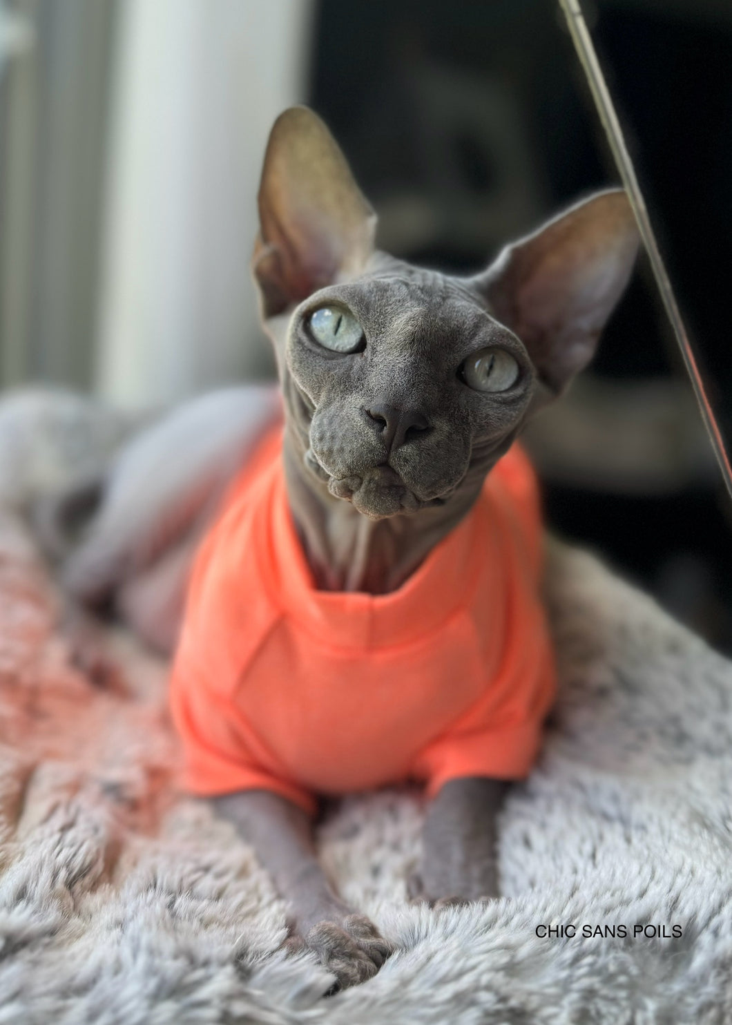 T-shirt - Neon orange heather