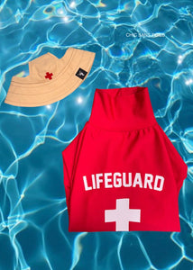 Protection UV FPS50+ One piece - Lifeguard rouge 🌊