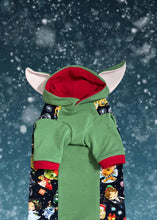 Load image into Gallery viewer, Long Hooded Sweater - Holiday Green Dude