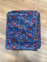 Load image into Gallery viewer, Lined comforter - Navy floral READY TO SHIP