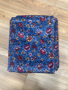 Lined comforter - Navy floral READY TO SHIP