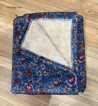 Load image into Gallery viewer, Lined comforter - Navy floral READY TO SHIP