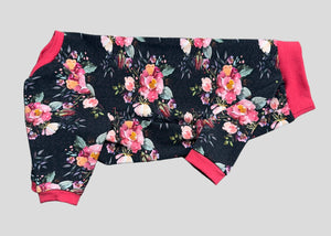 One piece - Dark floral and matching