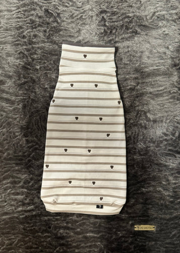 Reversible Turtleneck - Grey Hearts