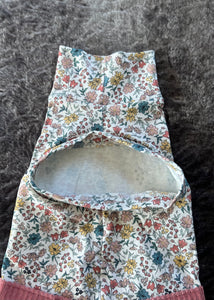Robe manches longues - Vintage fleuri & corduroy
