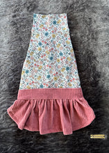 Charger l&#39;image dans la galerie, Robe manches longues - Vintage fleuri &amp; corduroy