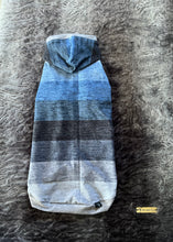 Load image into Gallery viewer, Long Hooded Sweater - Blue-Grey Striped