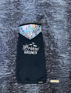 Long Hooded Sweater - Happy Halloween