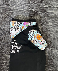 Long Hooded Sweater - Happy Halloween