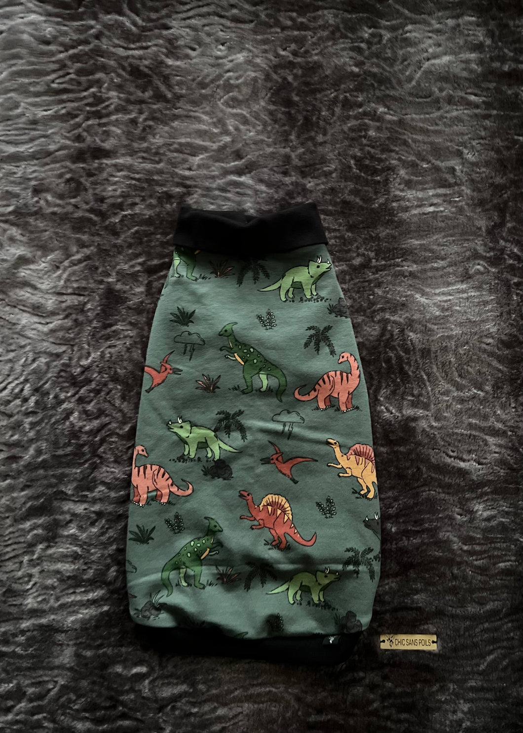 Long shirt collar sweater - Dinos