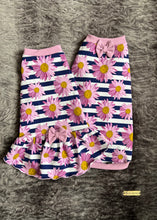 Load image into Gallery viewer, Summer dress - Striped purple flowers