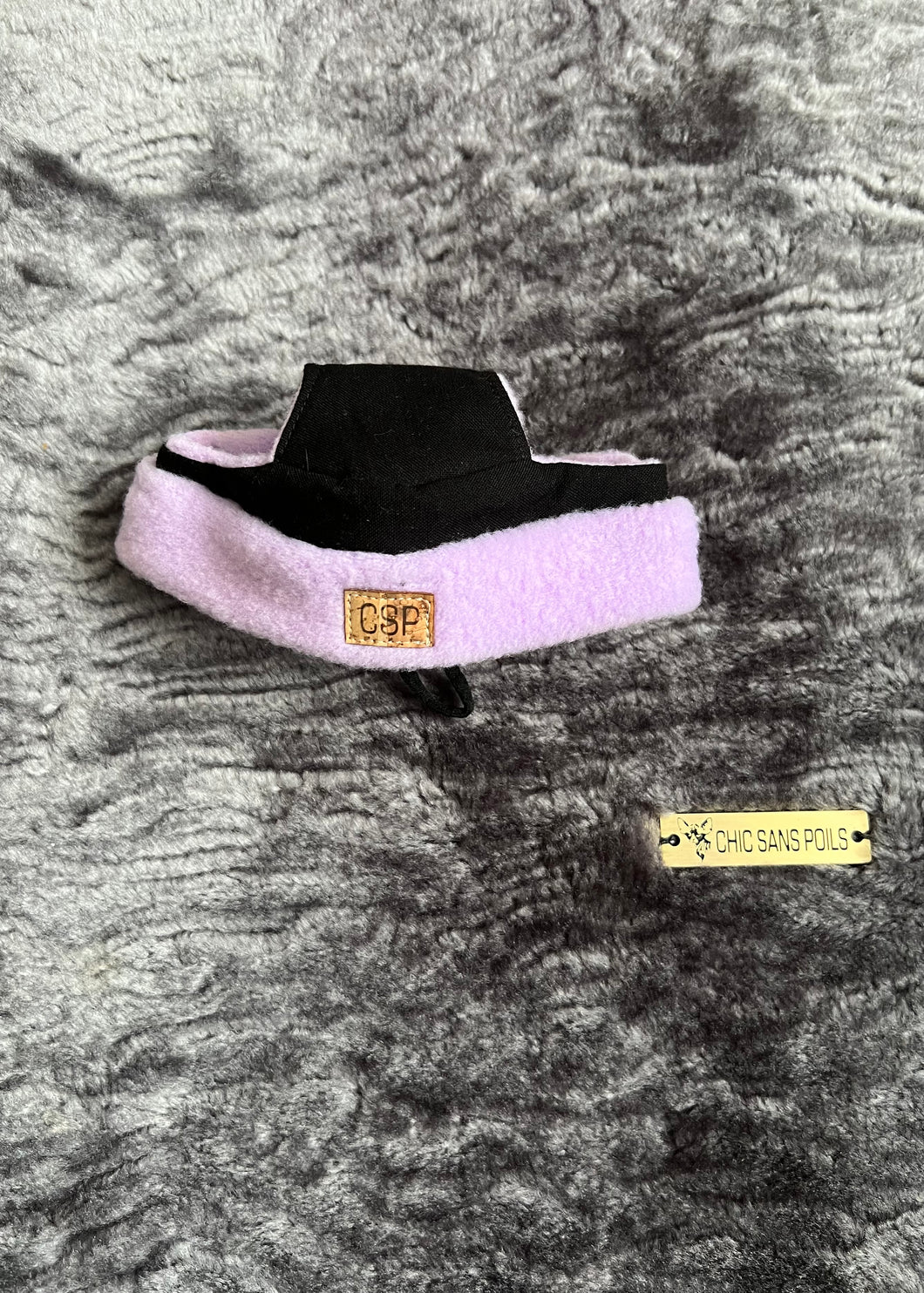 Fisherman Beanie - Lilac & Black (matches Kiwi)