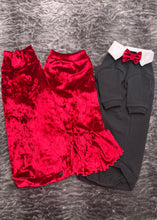 Load image into Gallery viewer, Long sleeve dress - Velvet red