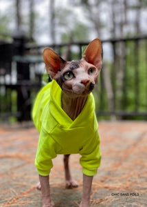 Long sleeve hoodie - NEON Yellow