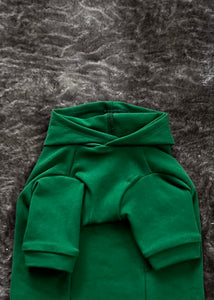 Chandail  long à capuche - Vert foncé
