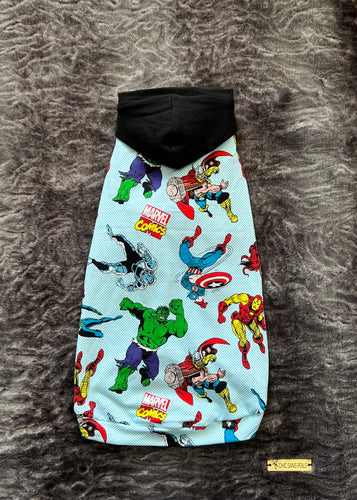 Long Hooded Sweater - Comics Super Heroes