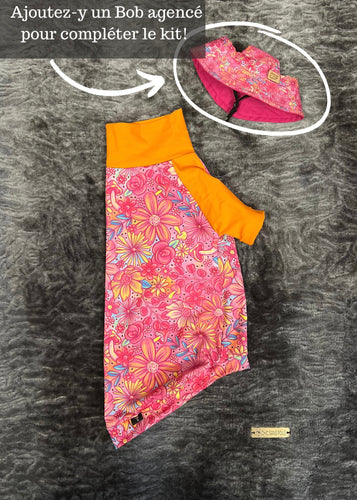 UV protection SPF 50+ -Pinky Flowers