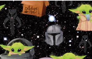Chandail long à capuche - BABY Green DUDE+ vinyle glow in the dark