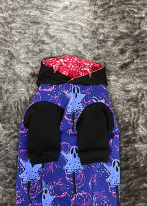 Long Hooded Sweater - Shiny Ghosts