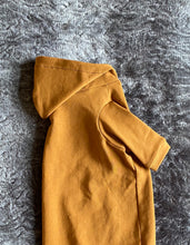 Charger l&#39;image dans la galerie, Chandail  long à capuche - Caramel &amp; rayé