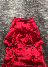 Load image into Gallery viewer, Long sleeve dress - Velvet red