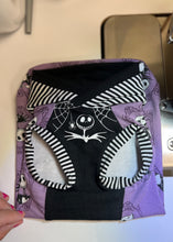 Load image into Gallery viewer, Long Hooded Sweater - Purple Jack Scary Glow in the Dark