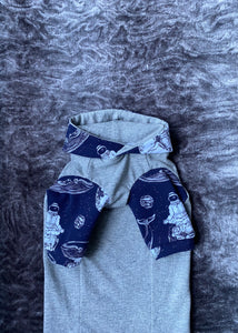 Long Hooded Sweater - Astronauts