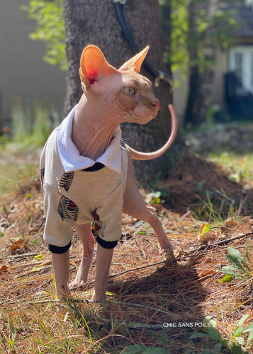 Long shirt collar sweater - Rabbits