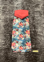 Charger l&#39;image dans la galerie, Camisole capuche - Bouquets fleuris bleus