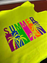 Load image into Gallery viewer, Long sleeve hoodie - NEON Yellow &amp; orange SUMMER